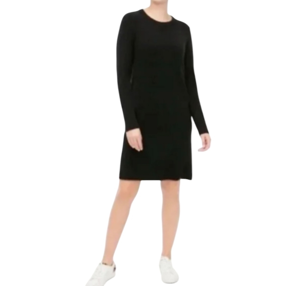J. Crew Black Super Soft Sweater‎ Dress Size Small